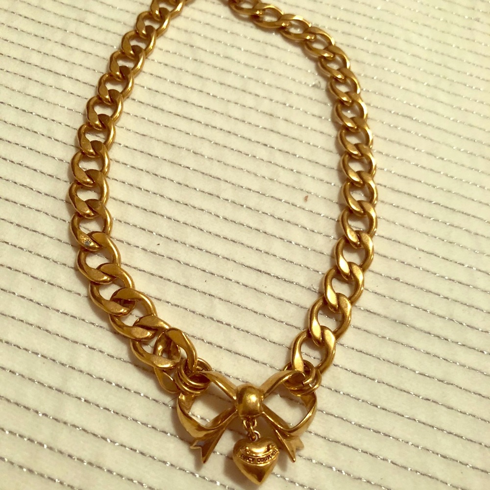 Juicy Couture bow necklace